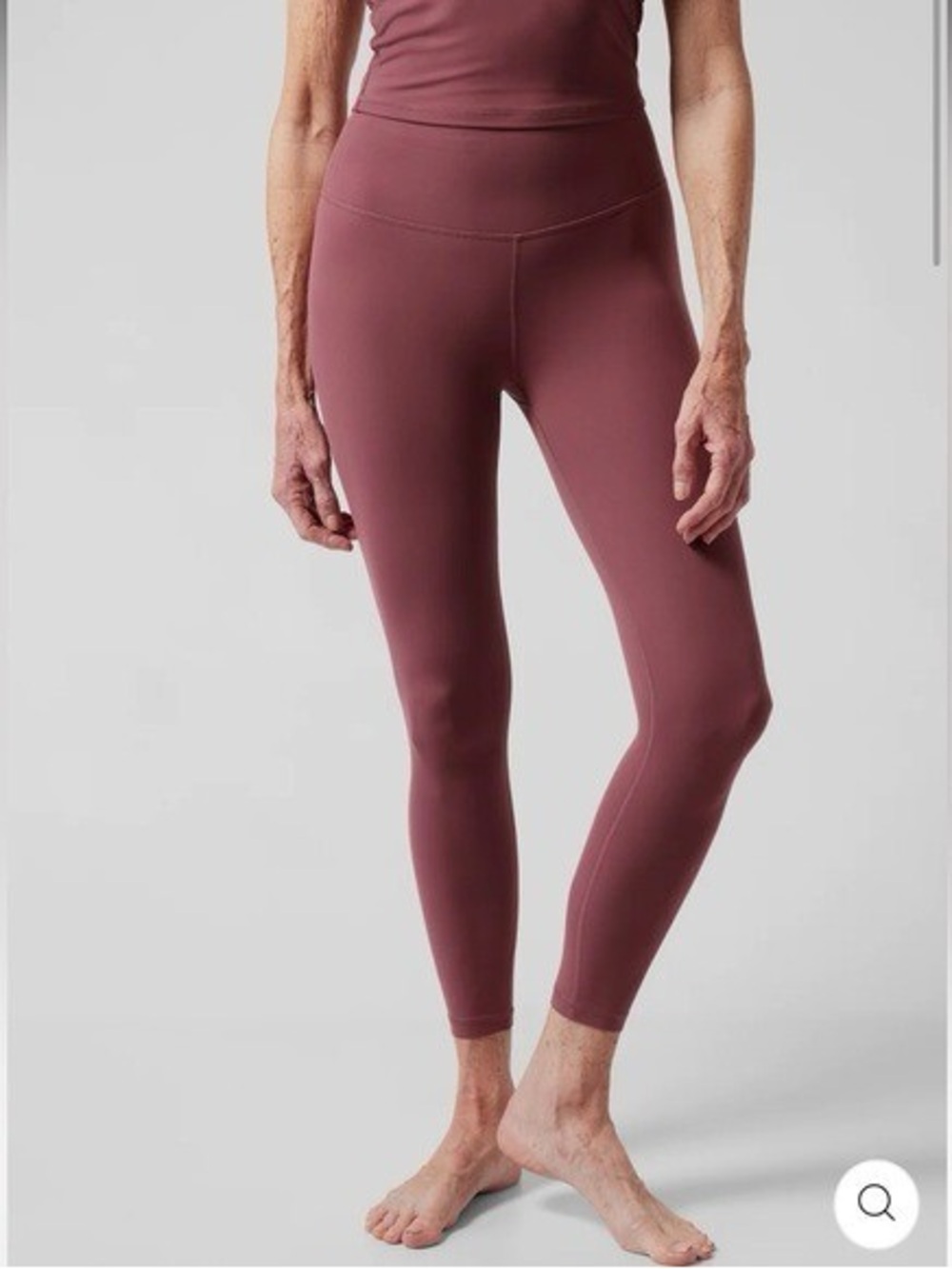 Athleta Transcend 7/8 Athletic Legging Tights in Tawny Rose Size Small